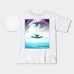 oeil pleure Kids T-Shirt